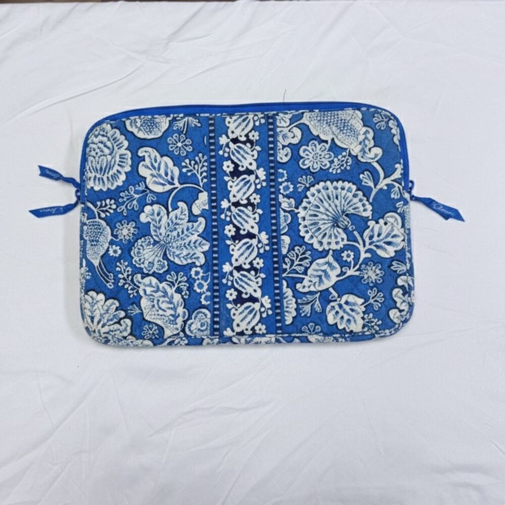 Vera Bradley Blue and White Laptop Bag